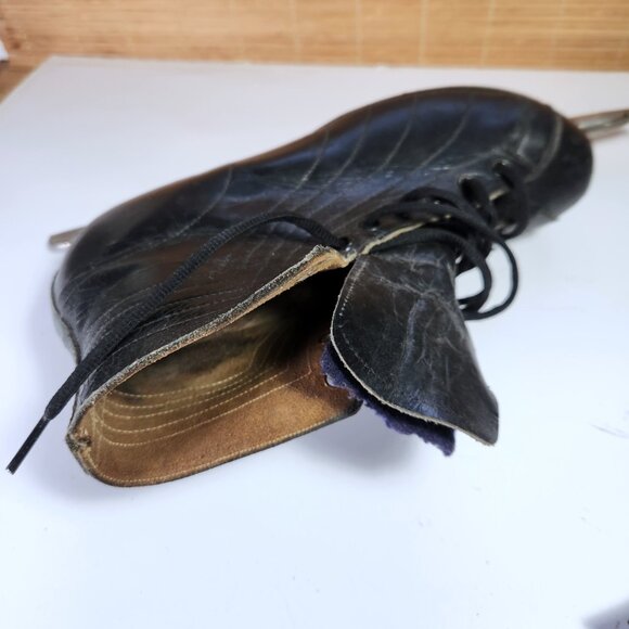 Daoust Canada Vintage Speed Skates Mens 9 Dunnes Lake Placid Blades incl. liners - Picture 7 of 16